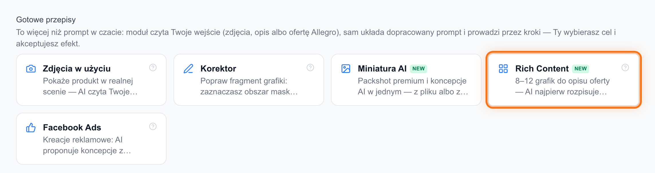 Gotowe przepisy