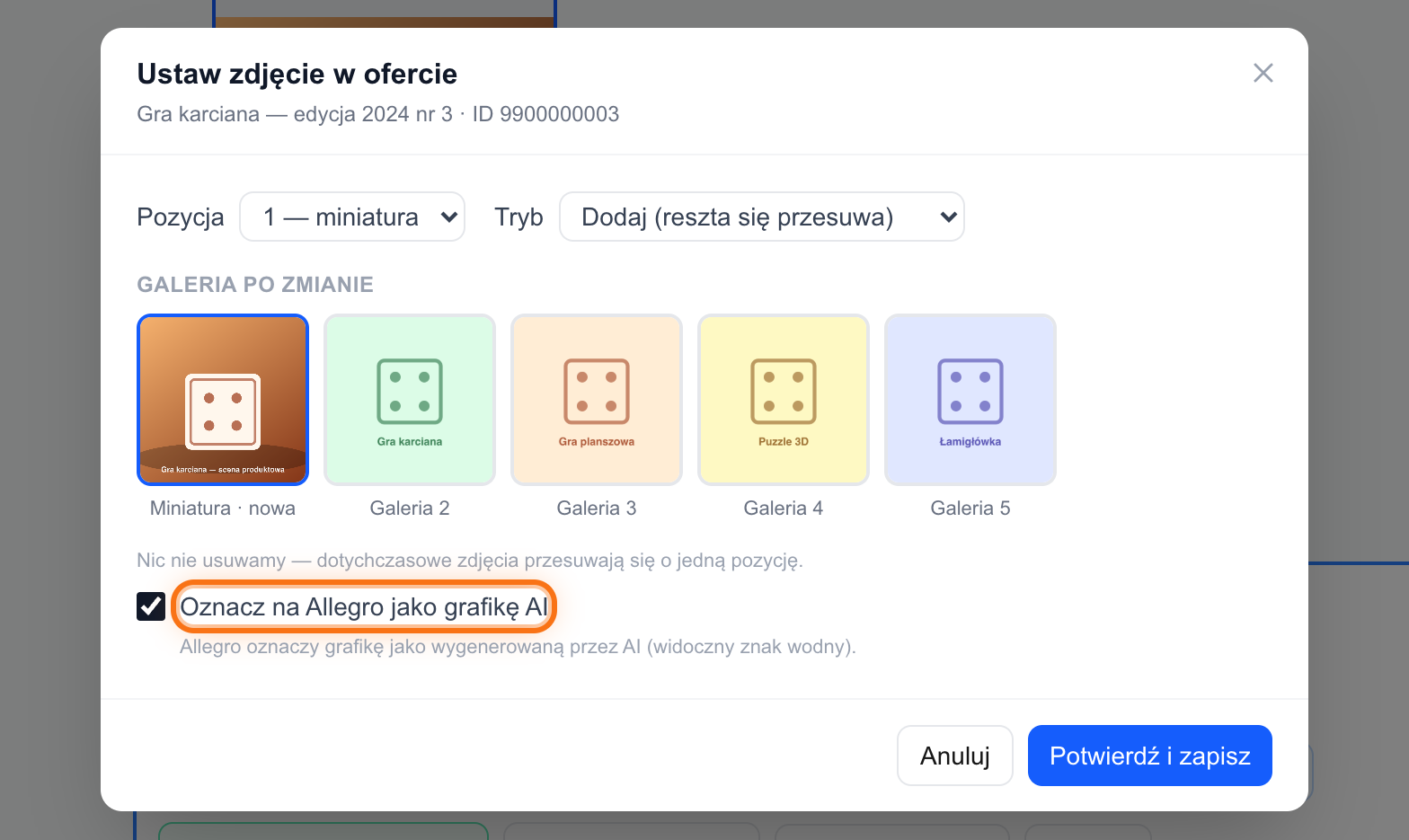 Oznaczenie AI i Karta pochodzenia